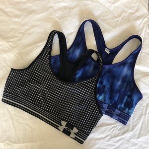 Two Under Armour Sports Bra — Small